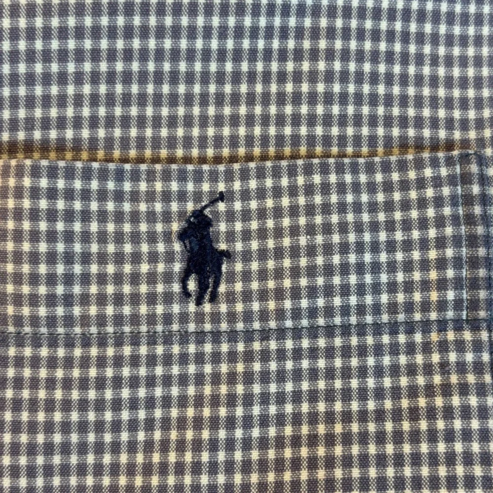 Vintage Polo Ralph Lauren Adams loop collar camp shirt men's xl gay plaid